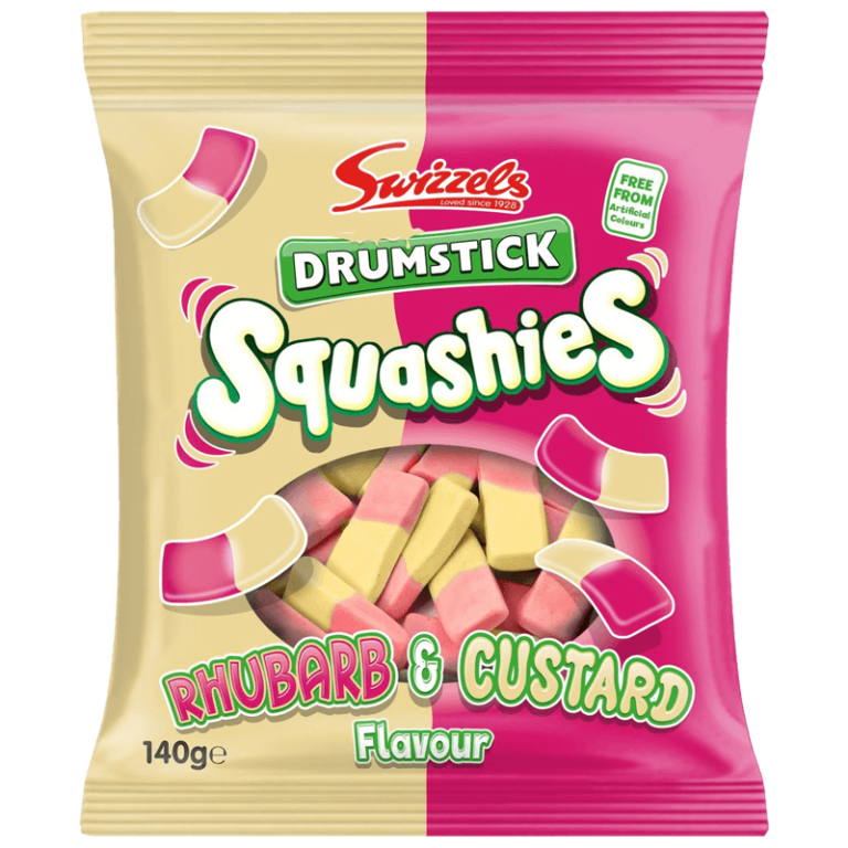 Swizzels Squashies Rhubarbe Et Crème Anglaise 140g Elmercado