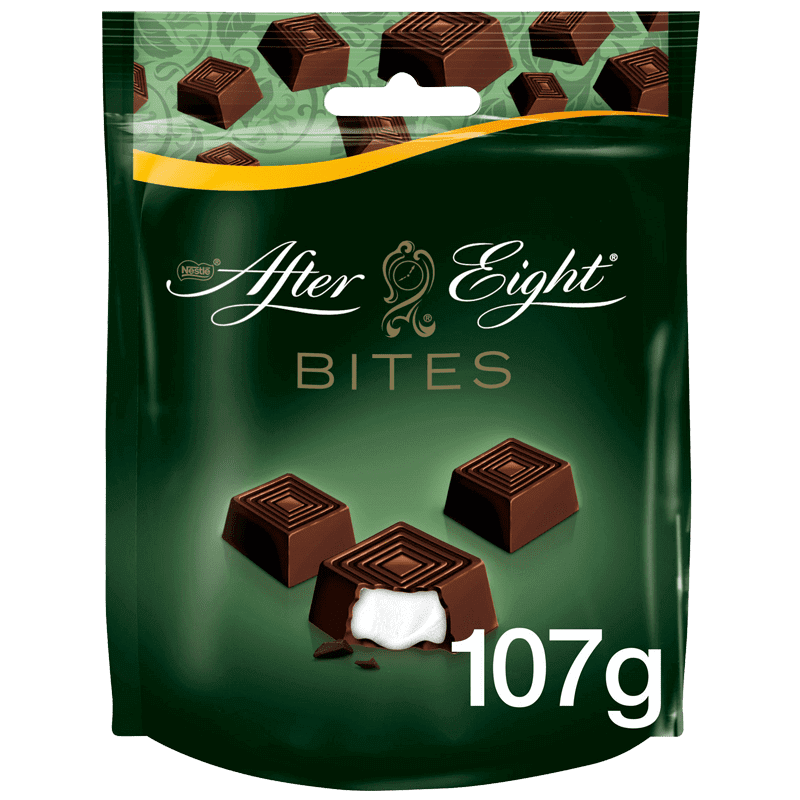 After Eight Bites Chocolat Noir Menthe 107g