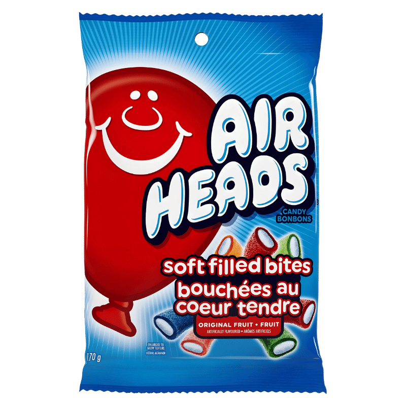 Airheads Candy Soft Filled Bites Original Fruit 170g