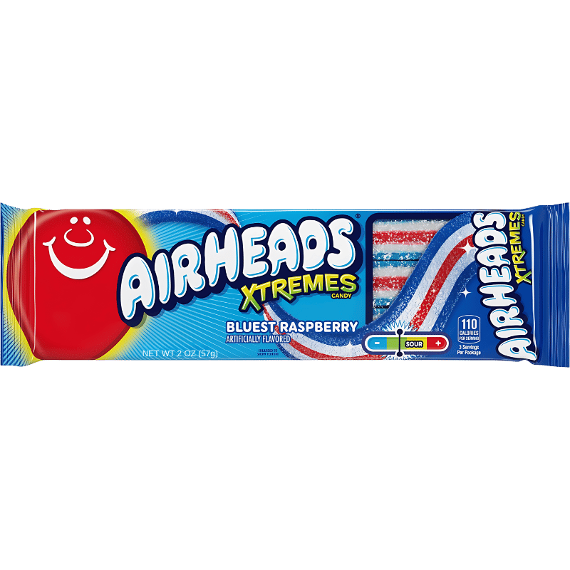 Airheads Candy Xtremes Belts Framboise Bleue 57g