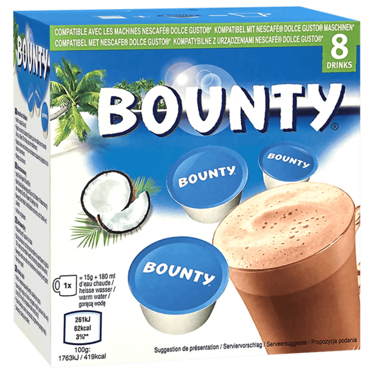 Dolce Gusto Bounty Pods 120g
