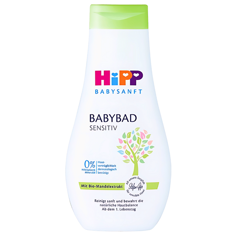 Bain pour Bébé Sensible Hipp Babysanft avec Extrait d'Amande Bio 350ml