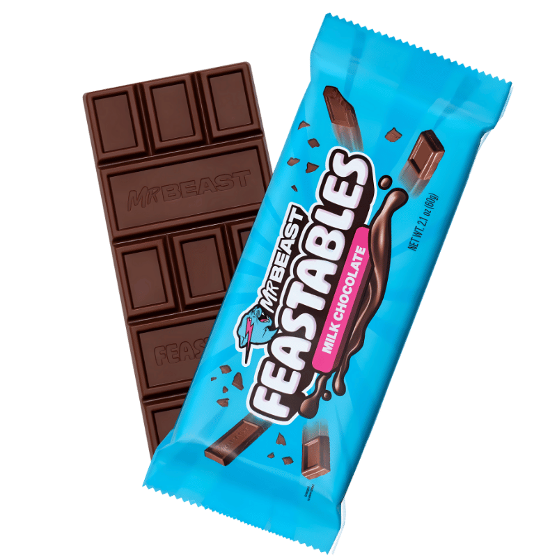 Barre Mr Beast Feastables Chocolat au Lait 60g