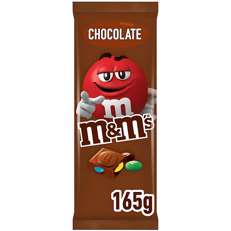 Barre de Chocolat au Lait avec M&M’s Minis Chocolat 165g