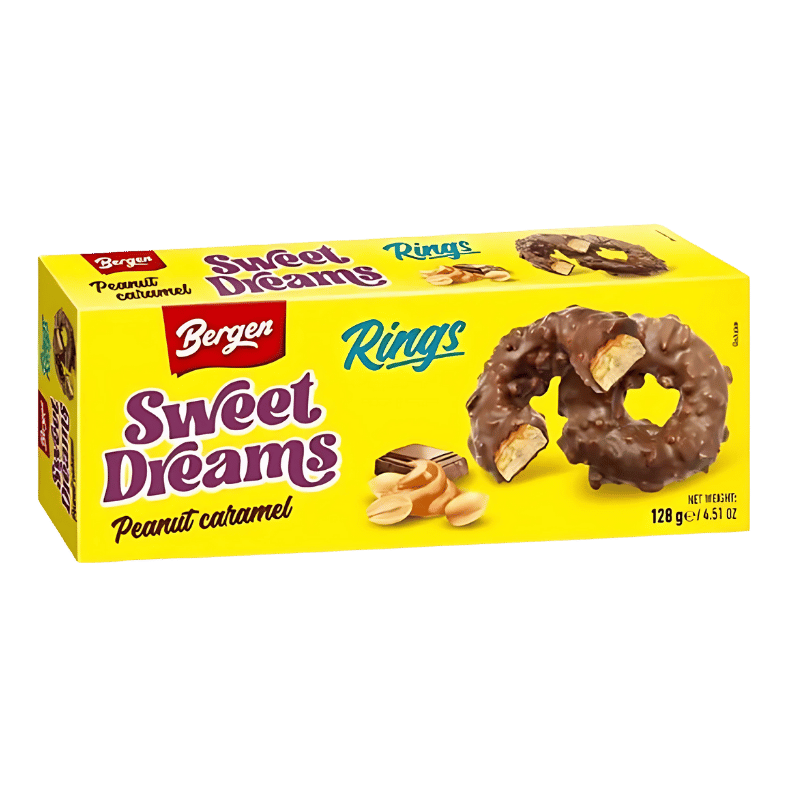 Bergen Rings Sweet Dreams Caramel Cacahuète 128g