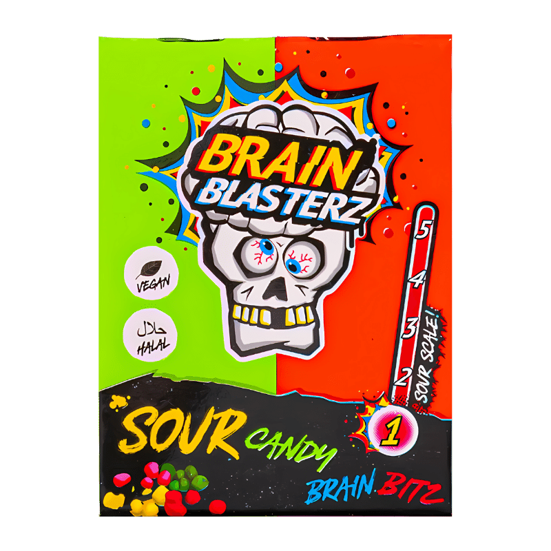 Bonbons Acides Brain Blasterz Brain Bitz Pomme & Fraise 45g