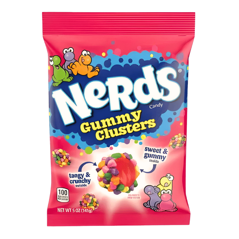 Bonbons Gélifiés NERDS Gummy Clusters Rainbow 141g