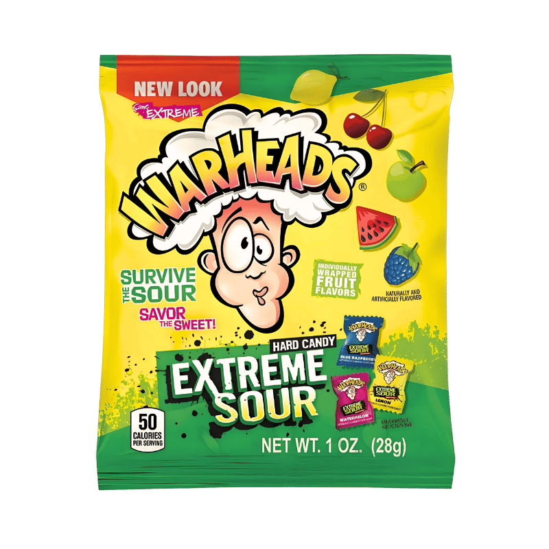 Bonbons Warheads Extrême Acidulé 28g