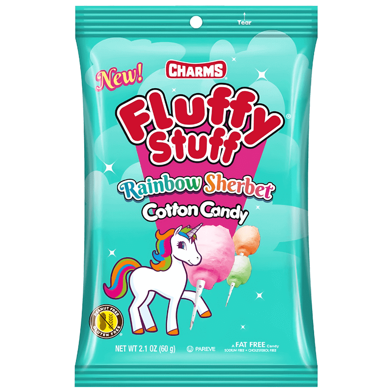 Fluffy Stuff Barbe À Papa Licorne Goût Sorbet 60g