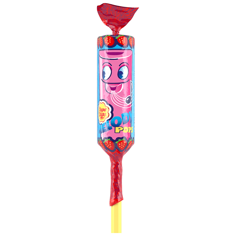Chupa Chups Melody Pops Fraise 15g