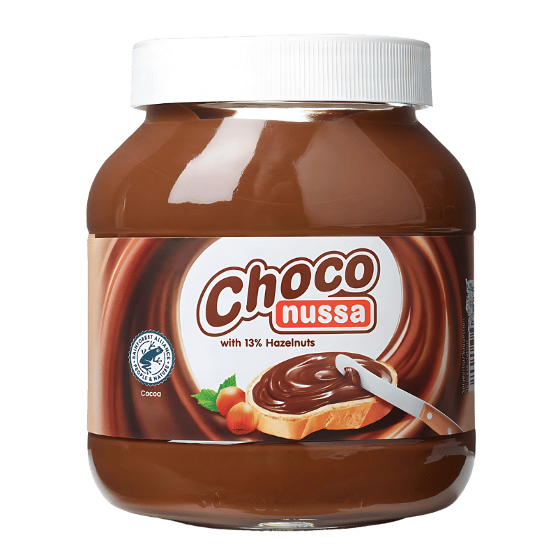 Choco Nussa Pâte à Tartiner aux Noisettes Saveur Chocolat - 750g