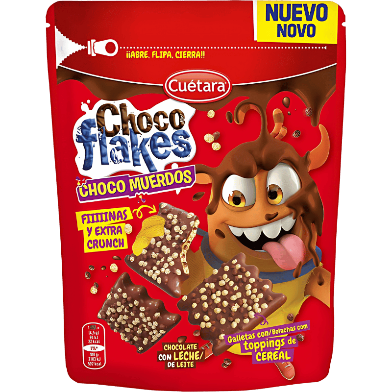 Cuetara Choco Flakes Choco Muerdos Chocolat au Lait 100g