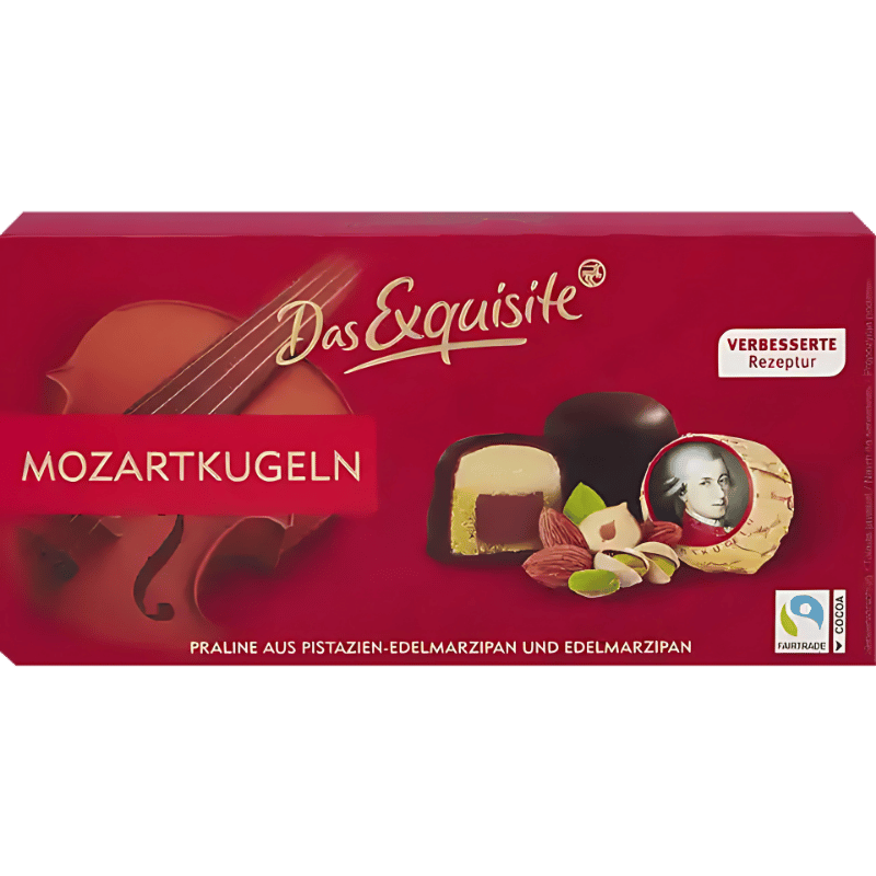 Das Exquisite Mozartkugeln Pralinés aux Pistaches et Marzipan 200g