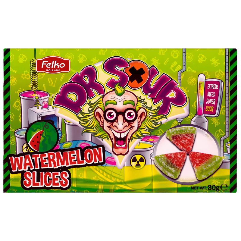 Dr Sour Watermelon Slices 80g