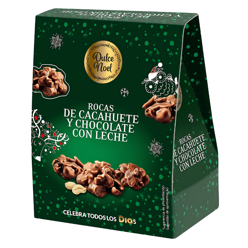 Dulce Noël Rochers de Cacahuète et Chocolat au Lait 120g