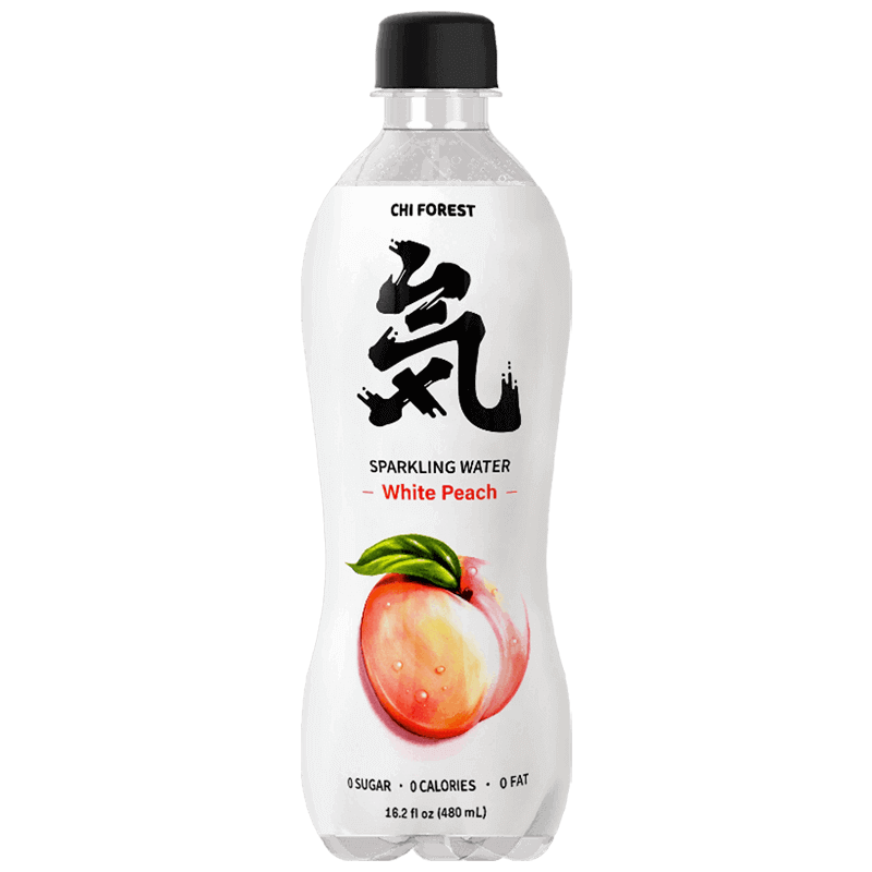 Chi Forest Eau Pétillante Pêche Blanche 480ml