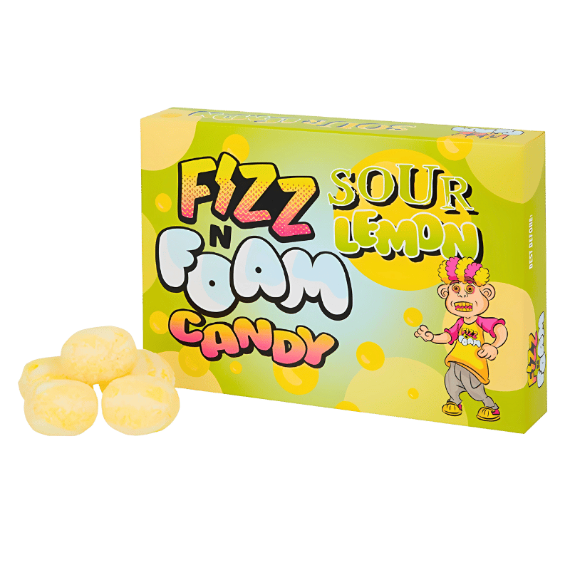 Fizz N Foam Candy Sour Lemon 100g