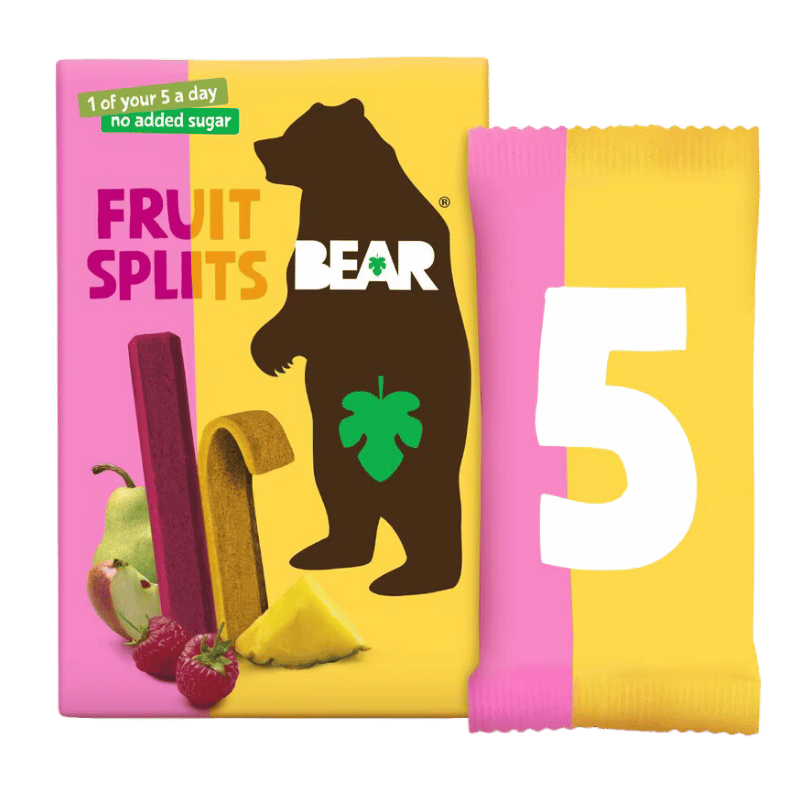 Fruit Splits Bear - Framboise et Ananas Sans Sucre Ajouté 100g