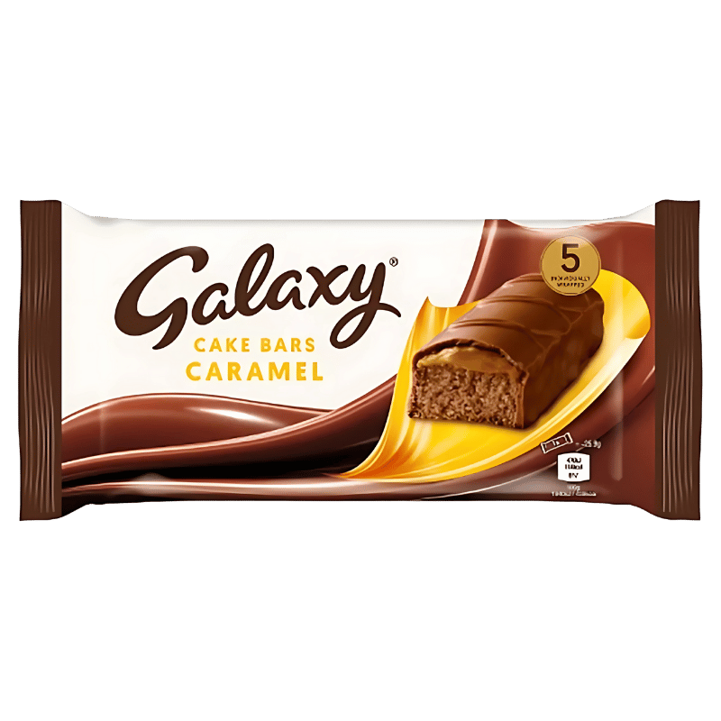 Galaxy Cake Bars Caramel 5 Pièces
