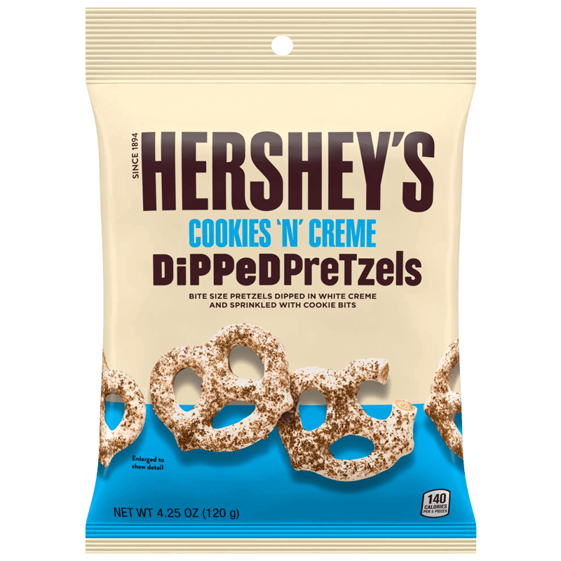 Hershey's Dipped Pretzels Cookies N Creme 120G