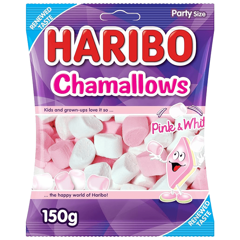 Haribo Chamallows Pink And White 150g