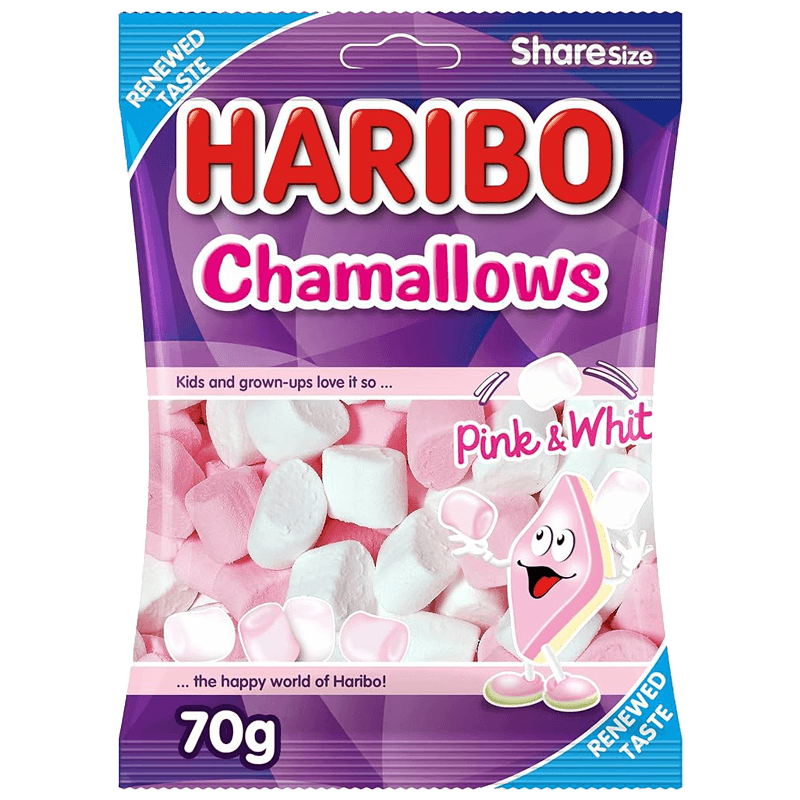 Haribo Chamallows Pink And White 70g