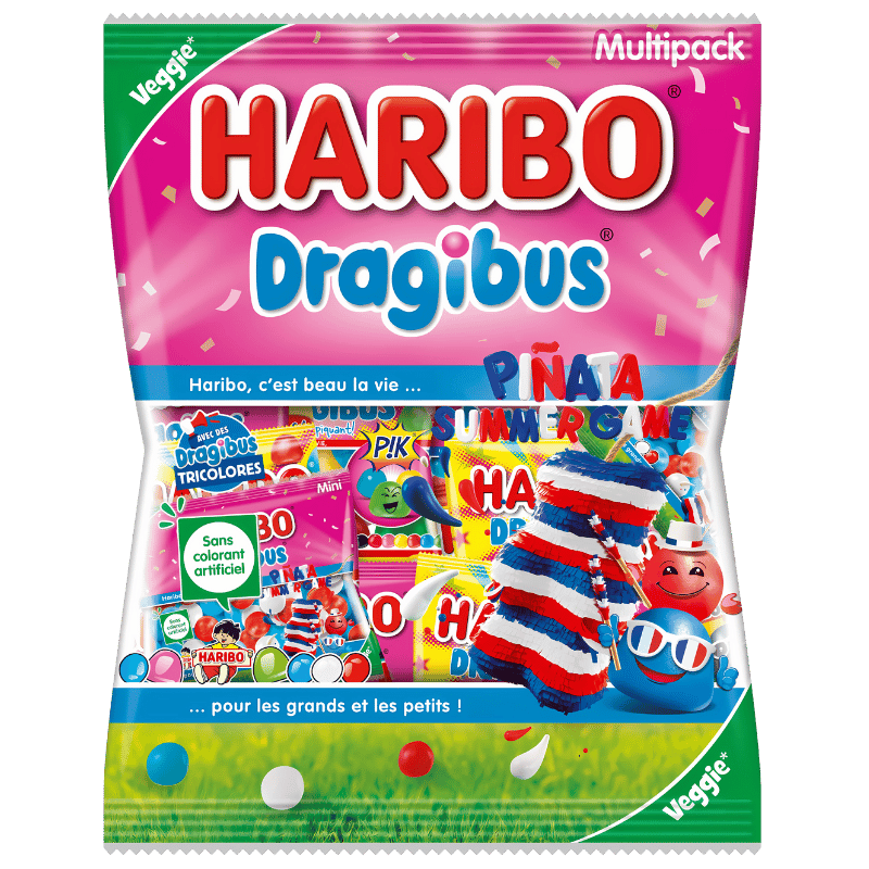 Haribo Dragibus Piñata Summer Game Multipack 800g