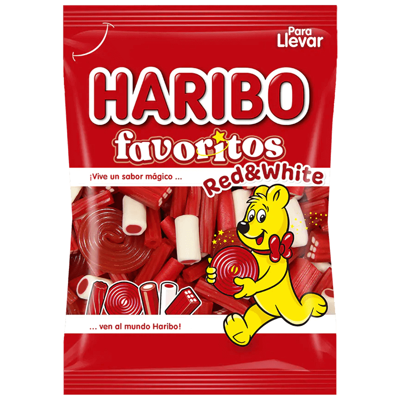 Haribo Favoritos Red And White 90g