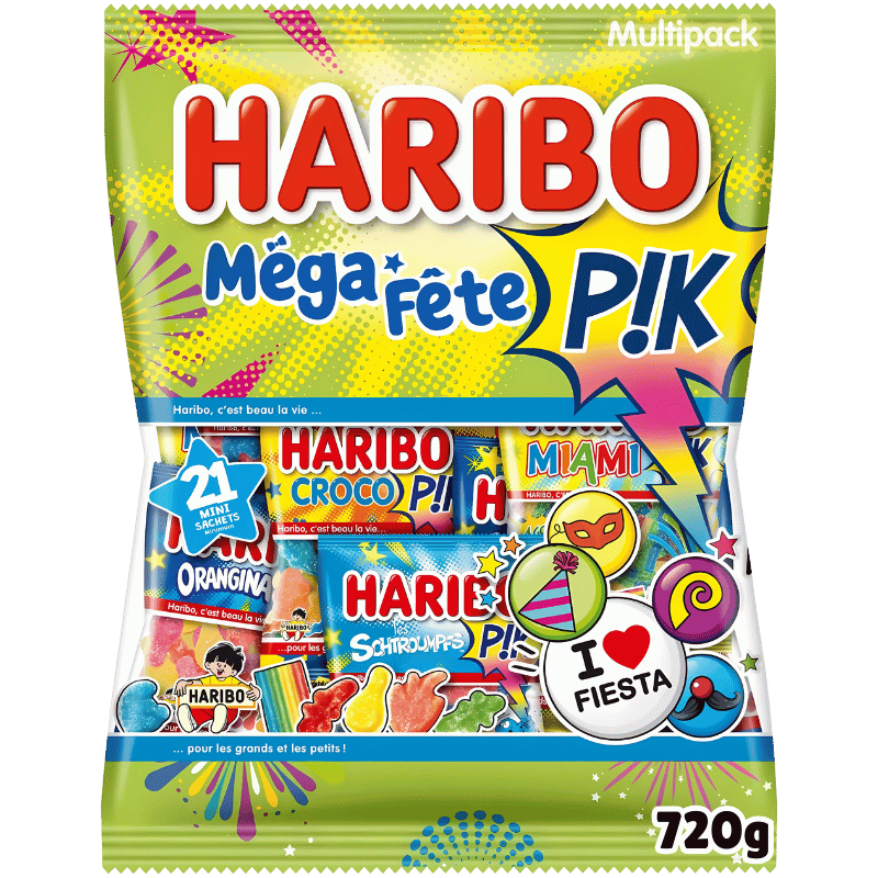 Haribo Mega Fête Pik Multipack 720g