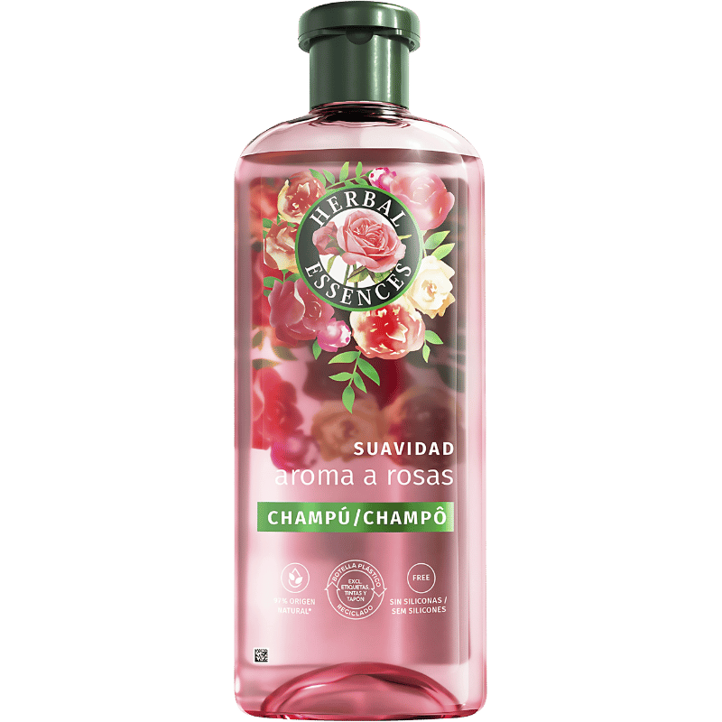 Herbal Essences Shampooing Douceur Aroma à Roses Sans Silicones 350ml