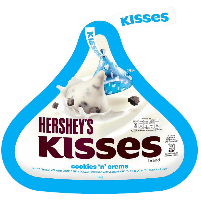 Hersheys Kisses Cookies n Creme 82g