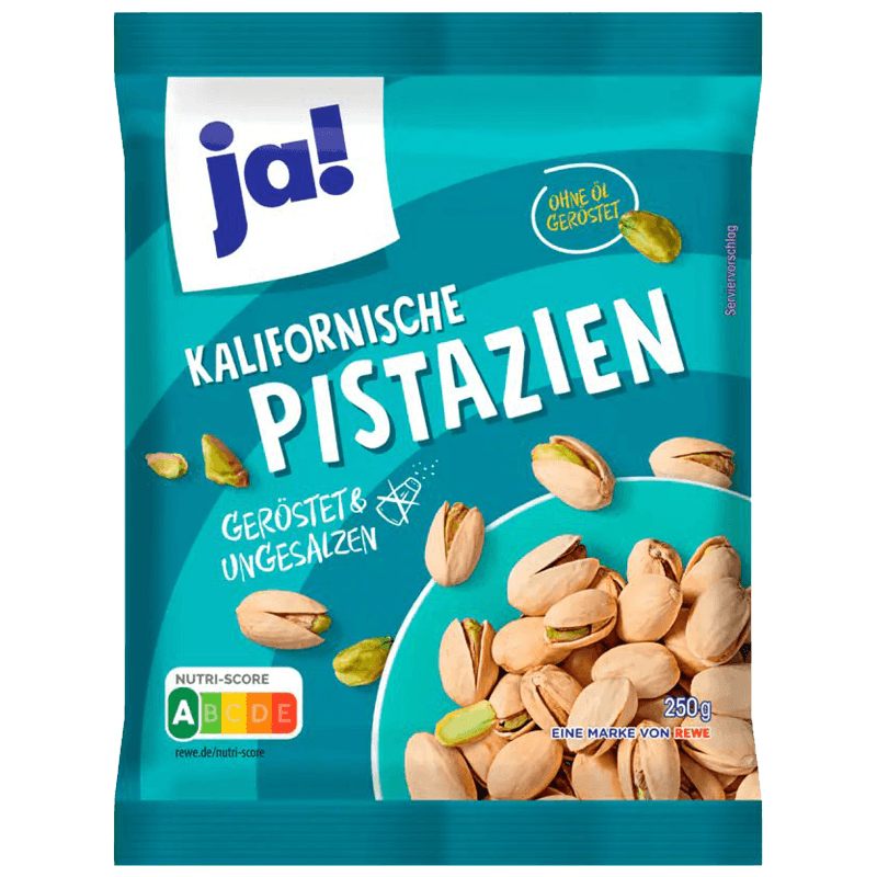 Ja Pistaches Grillées Non Salées 250g