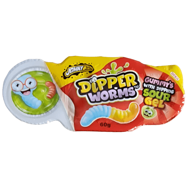 Johny Bee Dipper Worms Pomme Verte 60g
