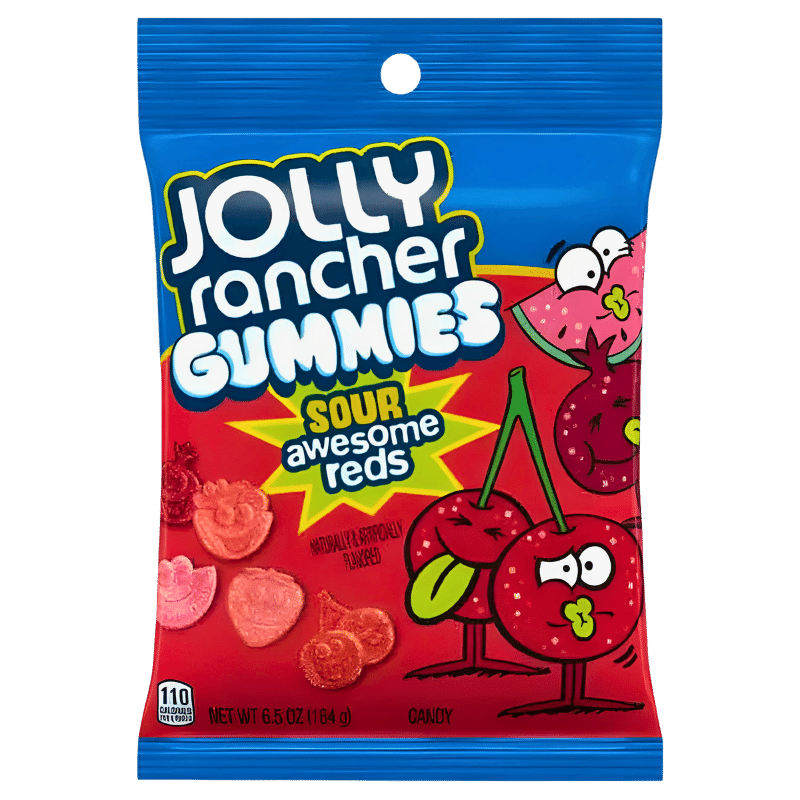 Jolly Rancher Gummies Sour Awesome Reds 184g