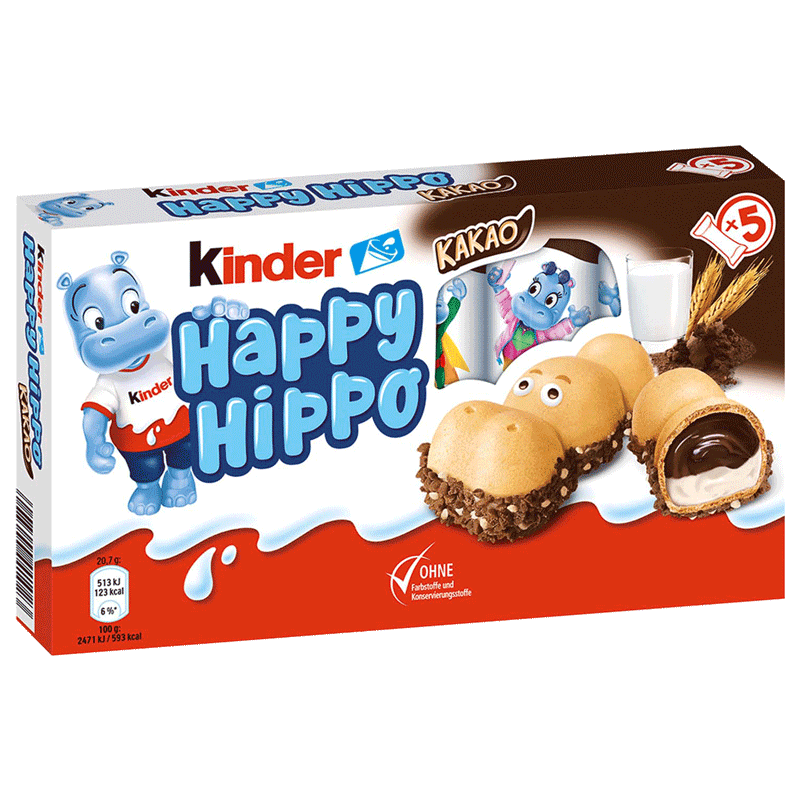 Kinder Happy Hippo Cacao 103G