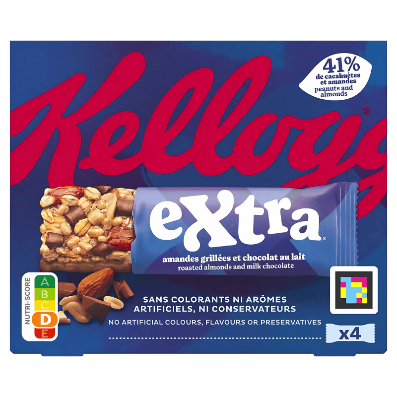 Kellogg's Extra Amandes Grillées et Chocolat au Lait 128g