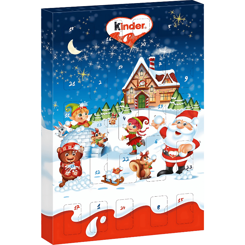 Kinder Calendrier de l'Avent Mini Mix 24 Pièces 150g