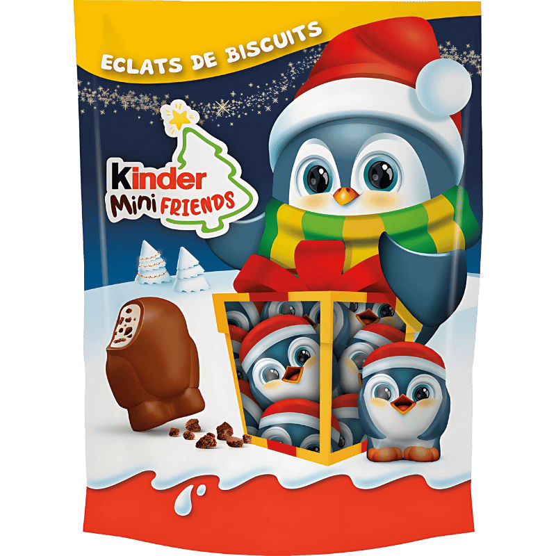 Kinder Mini Friends Éclats de Biscuits Saveur Cacao 122g