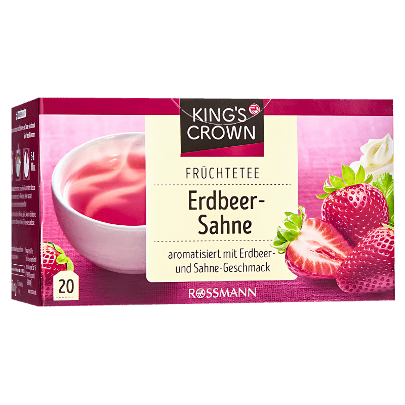 King's Crown Thé Fraise et Crème 60g