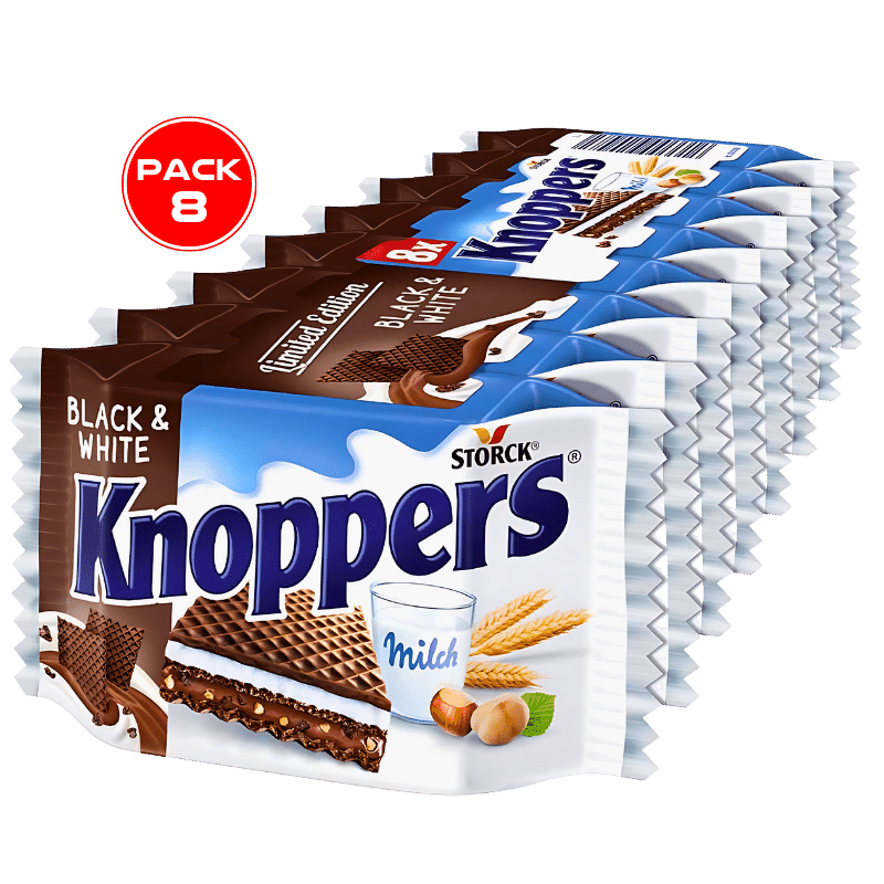 Knoppers Black & White Pack 8