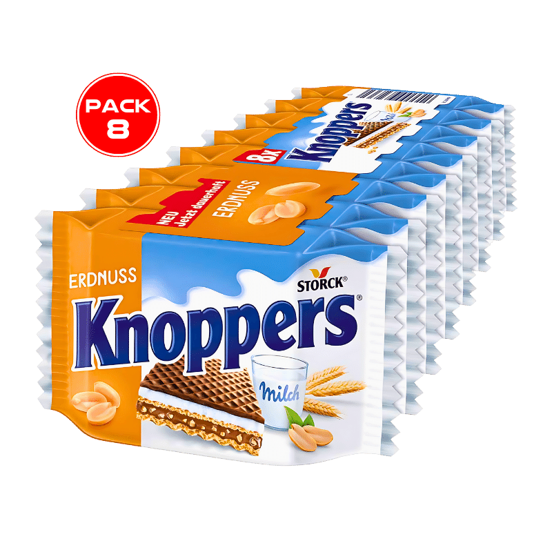 Knoppers Cacahuètes Pack 8