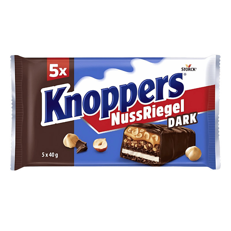 Knoppers NussRiegel Chocolat Noir 5 Barres 200g