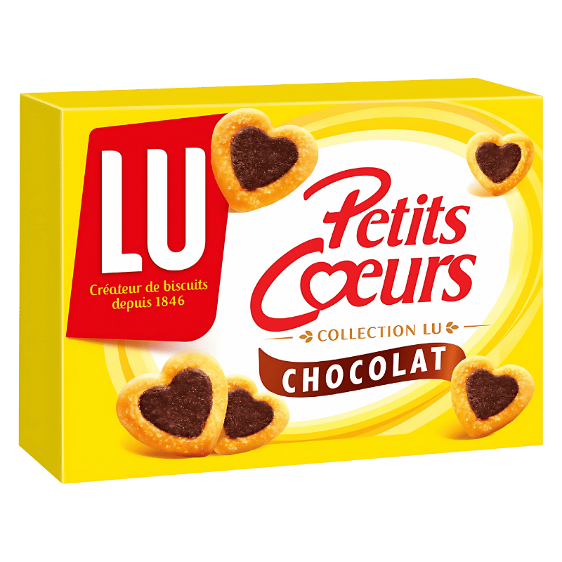 LU Petits Cœurs Biscuits Feuilletés Chocolat 125g