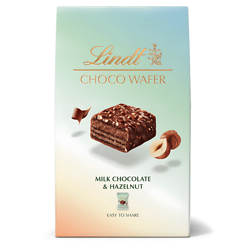 Lindt Choco Wafer Chocolat au Lait et Noisette 135g