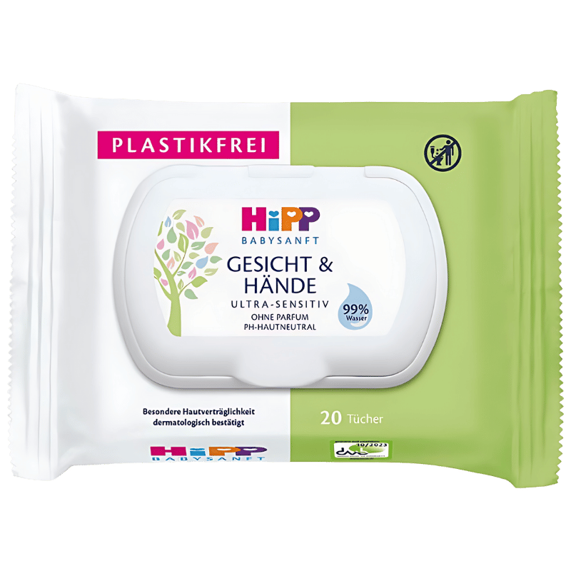 Lingettes Hipp Babysanft Visage & Mains 20 Lingettes
