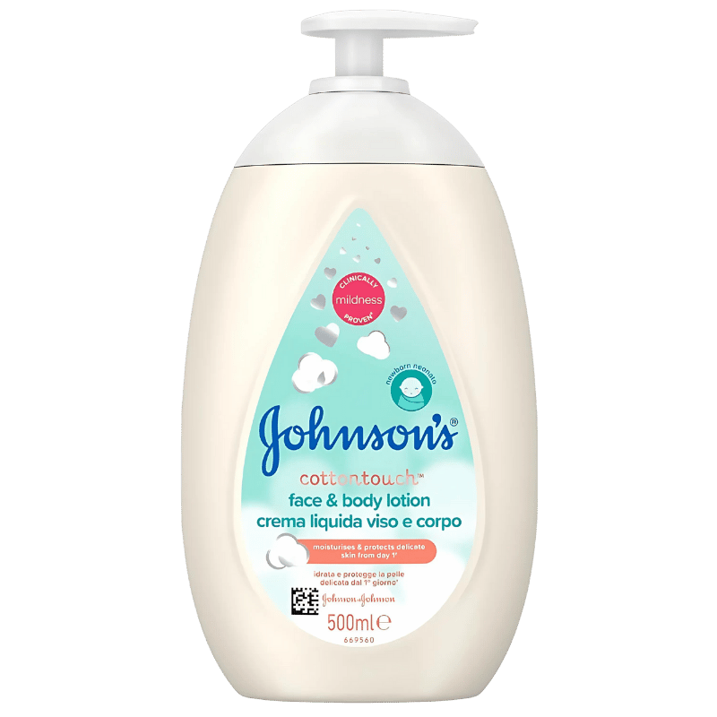 Lotion pour Visage et Corps Johnson's Original Cottontouch 500ml