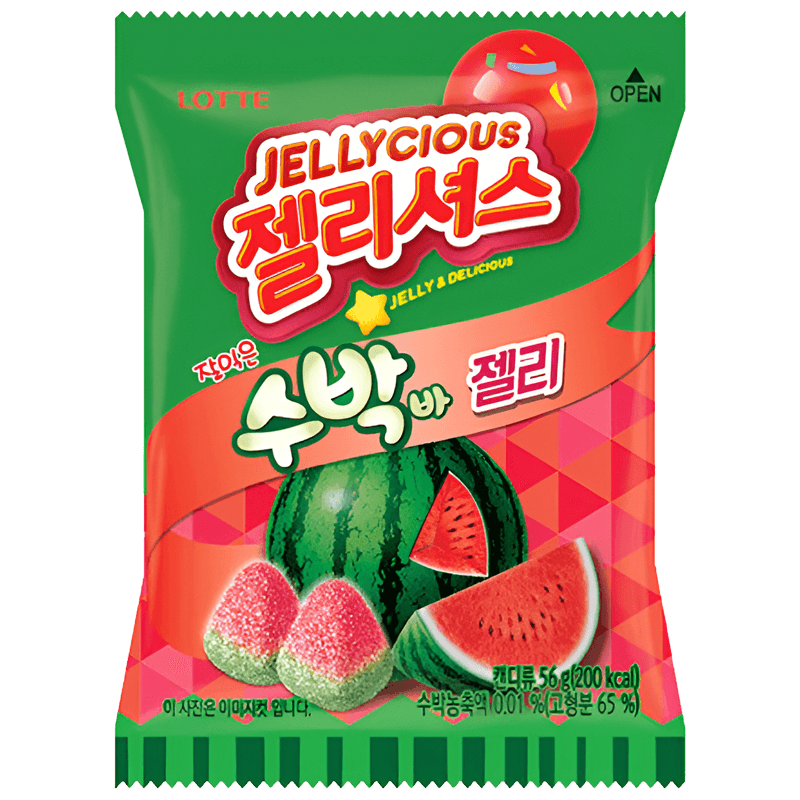 Lotte Jellycious Gelée Pastèque 56g