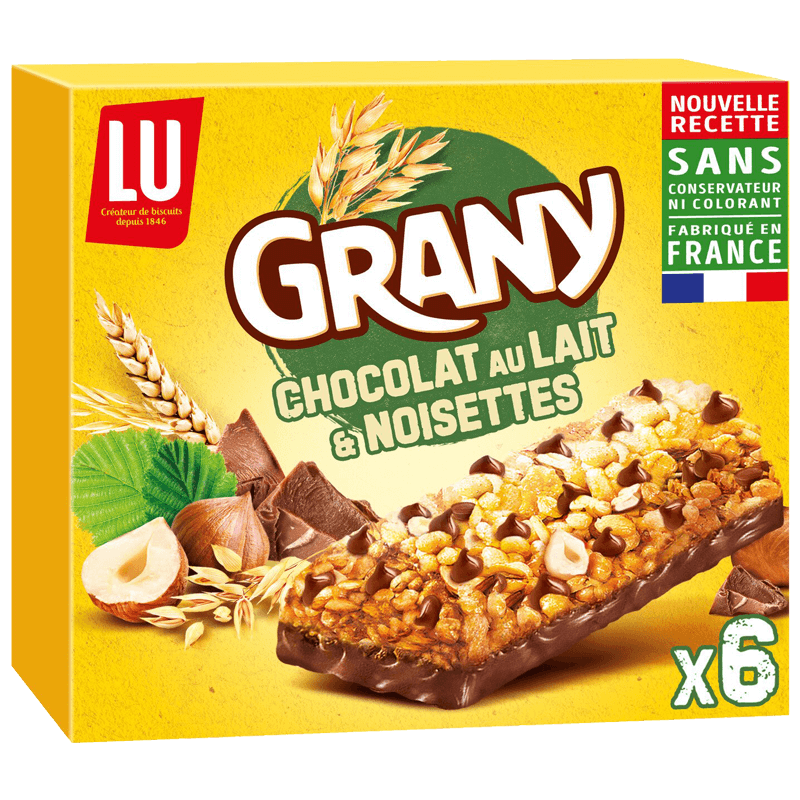 Lu Grany Chocolat Au Lait Noisettes 138g