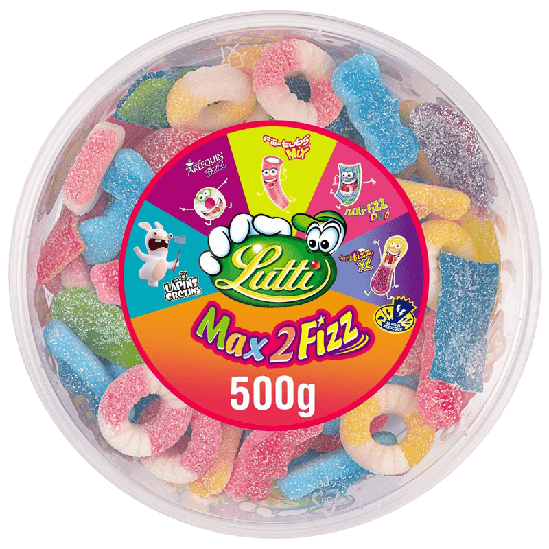 Lutti Max 2 Fizz 500g