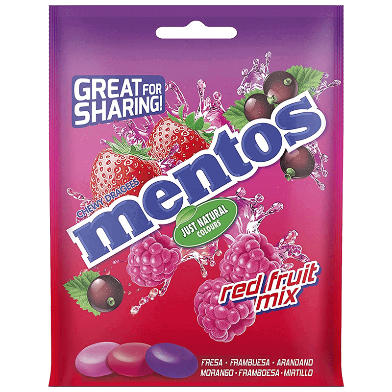 Mentos Fruits Rouge Mix 160g